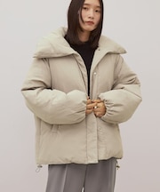 襟付き中綿ブルゾン