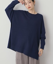 バイパチロングニットプルオーバー/チュニック＜静電気軽減＞