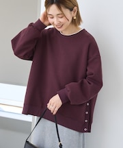 サイドドットボタンポンチプルオーバー