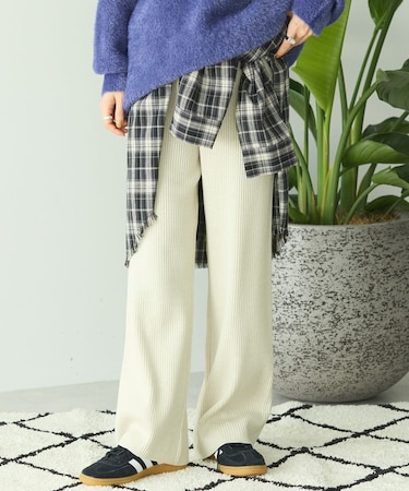 バイパチリブニットパンツ＜静電気軽減＞