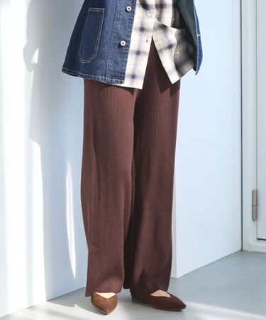 バイパチリブニットパンツ＜静電気軽減＞