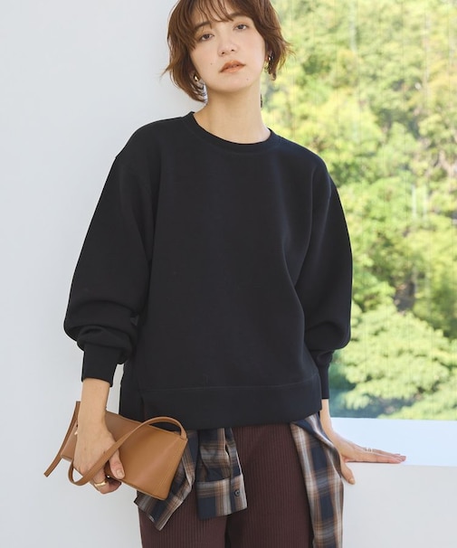 サイドスリットダンボールプルオーバー