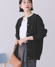 コットンブレンドスポンディッシュカーディガン