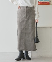 コーデュロイベイカータイトスカート