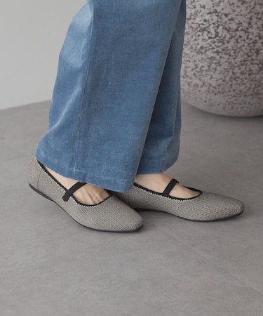 ニットメリージェーンパンプス