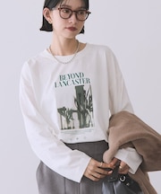 BOTANICAL PHOTO ロングTシャツ/チュニック