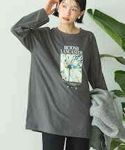 BOTANICAL PHOTO ロングTシャツ/チュニック