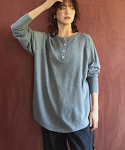 バイパチ2WAYヘンリーネックニットプルオーバー