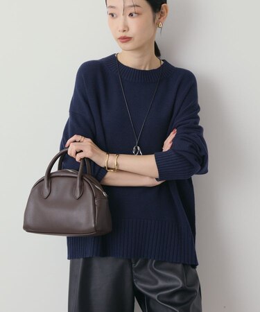 バイパチモックネックニットプルオーバー＜静電気軽減＞