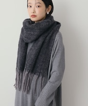 バイカラーシャギーマフラー