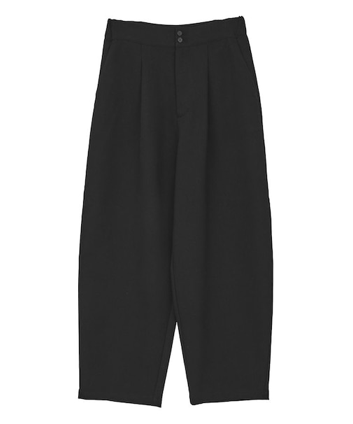 ウールライクカーブスラックスパンツ