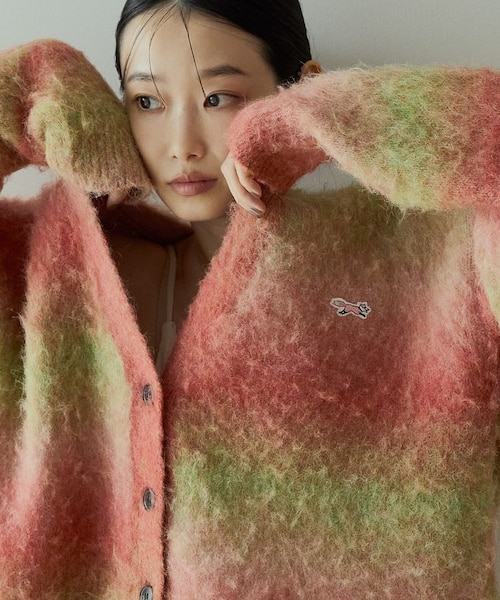 希少 美品 サカイ シャギー フライフロント グラデーション カーディガン PENNEY'Sシャギーグラデーションカーディガン｜アメリカンホリックの