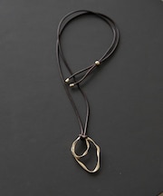 ダブルメタル スライドロングネックレス