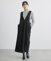 【WEB限定】イージーケアVネックワンピース