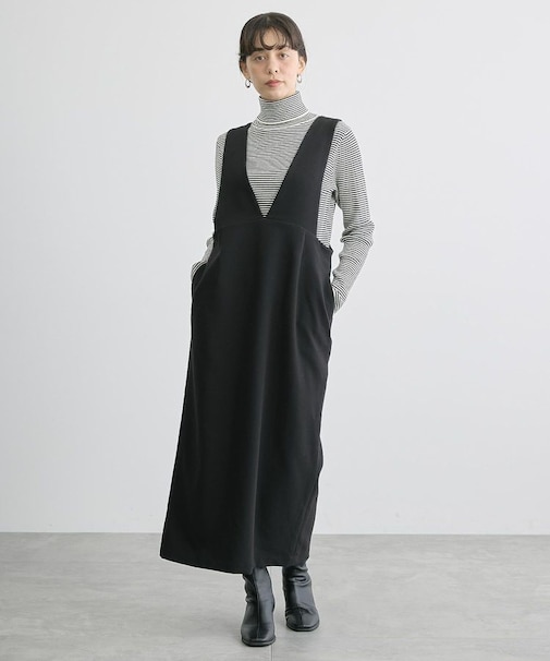 【WEB限定】イージーケアVネックワンピース