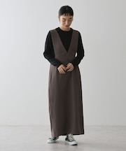 【WEB限定】イージーケアVネックワンピース