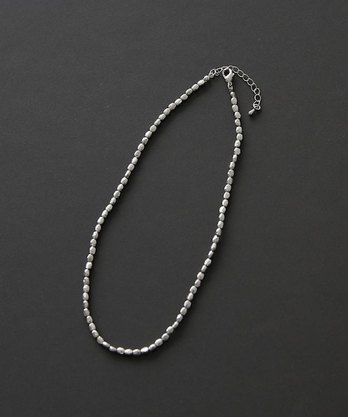 メタルビーズネックレス