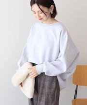 【WEB限定】袖タックコクーンポンチプルオーバー