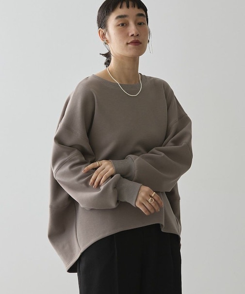 【WEB限定】袖タックコクーンポンチプルオーバー