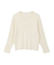 バイパチヘンリーネックリブニットプルオーバー＜静電気軽減＞