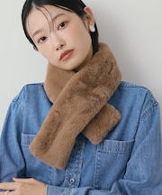 リバーシブルフェイクファーティペット