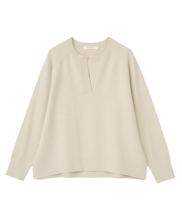 バイパチカフタンラグランニットプルオーバー<静電気軽減>