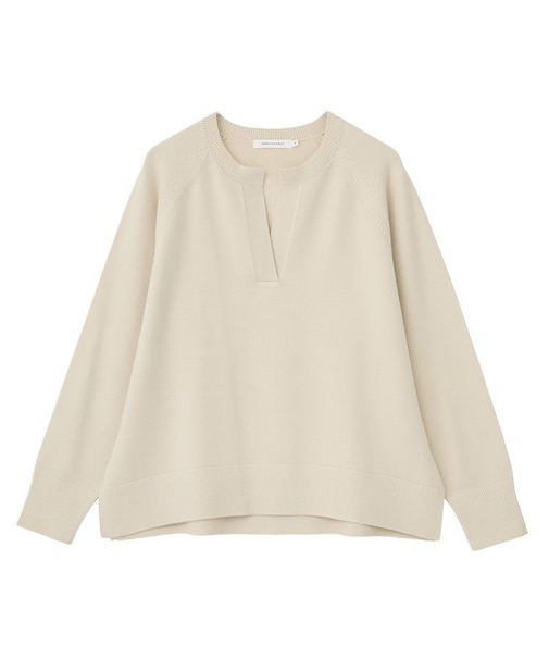 バイパチカフタンラグランニットプルオーバー<静電気軽減>