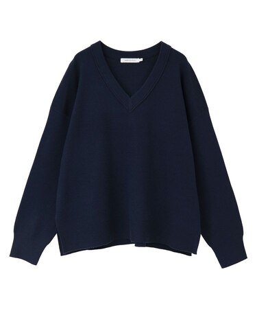 バイパチVネックニットプルオーバー＜静電気軽減＞