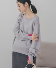 バイパチラグランニットプルオーバー＜静電気軽減＞