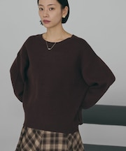 バイパチ前振りニットプルオーバー＜静電気軽減＞