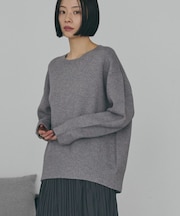 バイパチ前振りニットプルオーバー<静電気軽減>