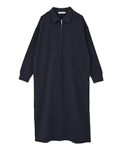 【選べる丈】ハーフZIPワンピース