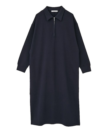 【選べる丈】ハーフZIPワンピース