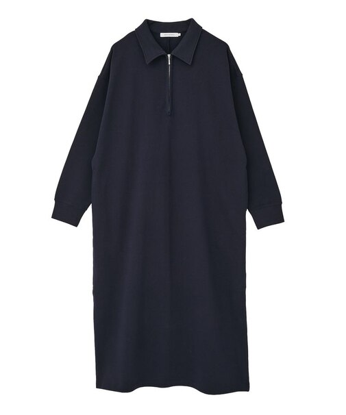 【選べる丈】ハーフZIPワンピース