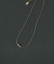 メタルパールトップネックレス