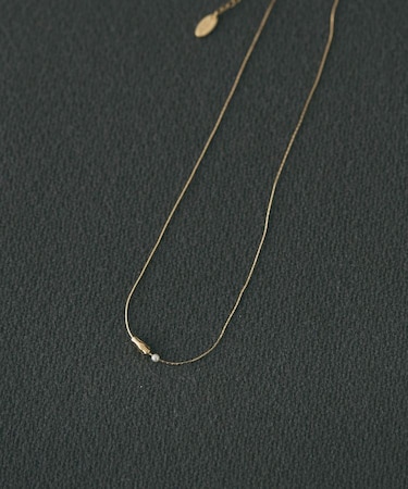 メタルパールトップネックレス