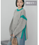 バイカラーニットプルオーバー【WEB限定カラー有り】