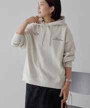 刺繍ロゴ裏起毛パーカー