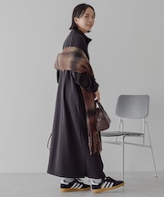 ライン入りポンチワンピース