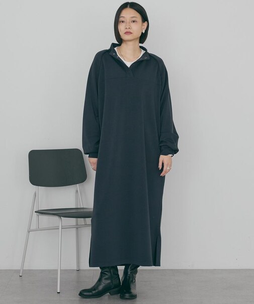 ライン入りポンチワンピース