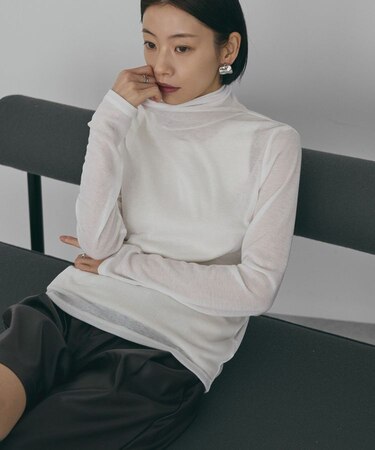 シアーテレコタートルネックプルオーバー