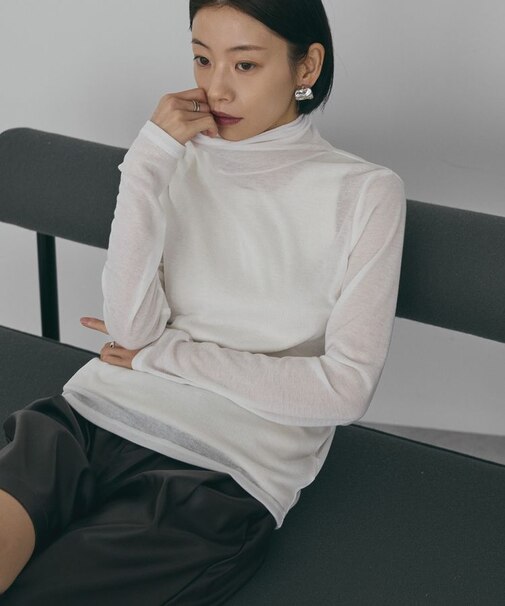 シアーテレコタートルネックプルオーバー