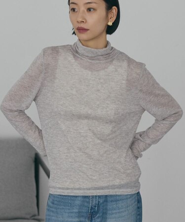 シアーテレコタートルネックプルオーバー