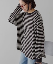 ソフトタッチボーダープルオーバー