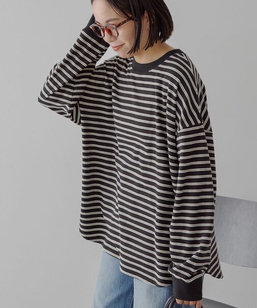 ソフトタッチボーダープルオーバー