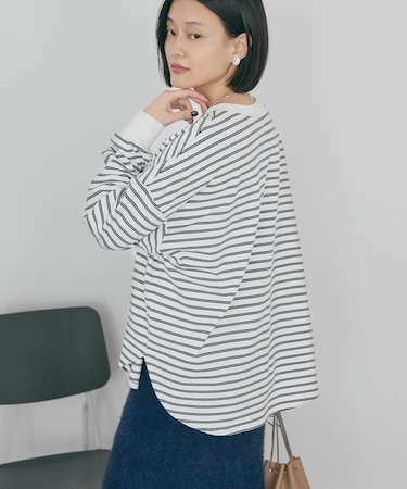 ソフトタッチボーダープルオーバー