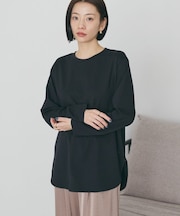 ラウンドクルーネックプルオーバー