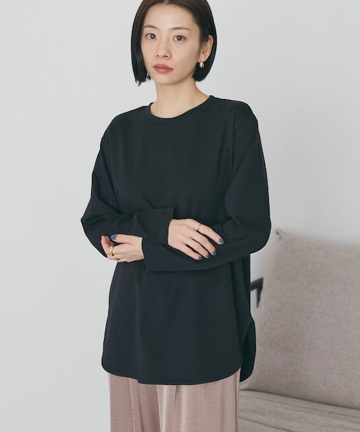 ラウンドクルーネックプルオーバー