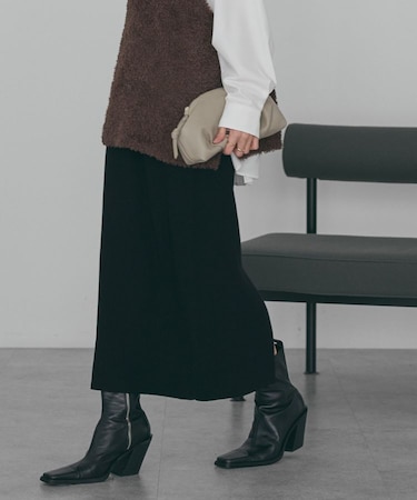 バイパチリブニットタイトスカート＜静電気軽減＞