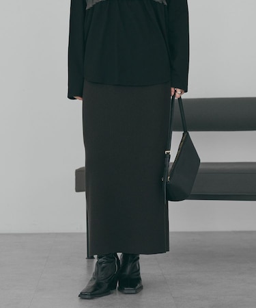 バイパチリブニットタイトスカート＜静電気軽減＞